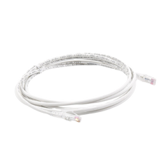 Patch Cord MC6 Modular Cat6 UTP, CM/LS0H, 10ft, Color Blanco, Versión Bulk (Sin Empaque Individual)
