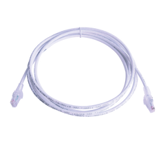 Patch Cord MC6 Modular Cat6 UTP, CM/LS0H, 3.05 Metros (10 Pies), Color Blanco, Versión Bulk (Sin Empaque Individual)
