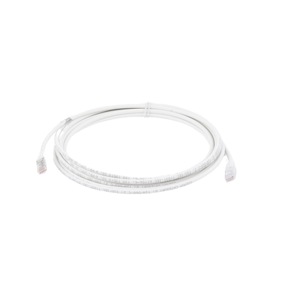 Patch Cord MC6 Modular Cat6 UTP, CM/LS0H, 15ft, Color Blanco