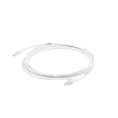 Patch Cord MC6 Modular Cat6 UTP, CM/LS0H, 15ft, Color Blanco