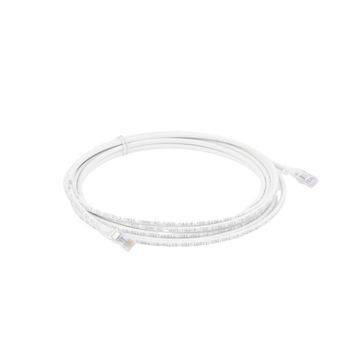 Patch Cord MC6 Modular Cat6 UTP, CM/LS0H, 15ft, Color Blanco