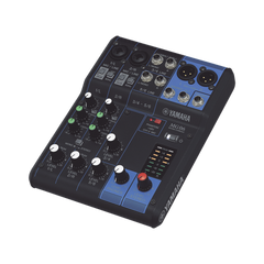 Mezcladora de Audio | 6 Canales | 2 entradas de micro/6 de línea (2 mono + 2 estéreo) | Alimentación Phantom