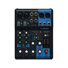 Mezcladora de Audio | 6 Canales | 2 entradas de micro/6 de línea (2 mono + 2 estéreo) | Efectos Integrados | Alimentación Phantom