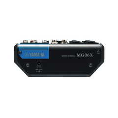 Mezcladora de Audio | 6 Canales | 2 entradas de micro/6 de línea (2 mono + 2 estéreo) | Efectos Integrados | Alimentación Phantom