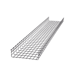 Charola Tipo Malla 116/400 mm, Acabado Electro Zinc, Hasta 738 Cables Cat6, Tramo de 3 Metros