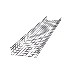 Charola Tipo Malla 116/400 mm, Acabado Electro Zinc, Hasta 738 Cables Cat6, Tramo de 3 Metros