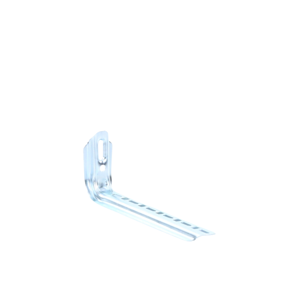 Ménsula omega tipo L inteligente, 310 mm de ancho, con acabado Electro Zinc
