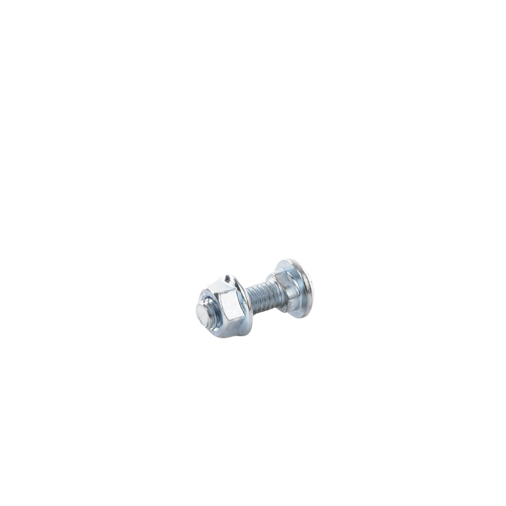 Tornillo + tuerca milimétrico, con acabado Electro Zinc