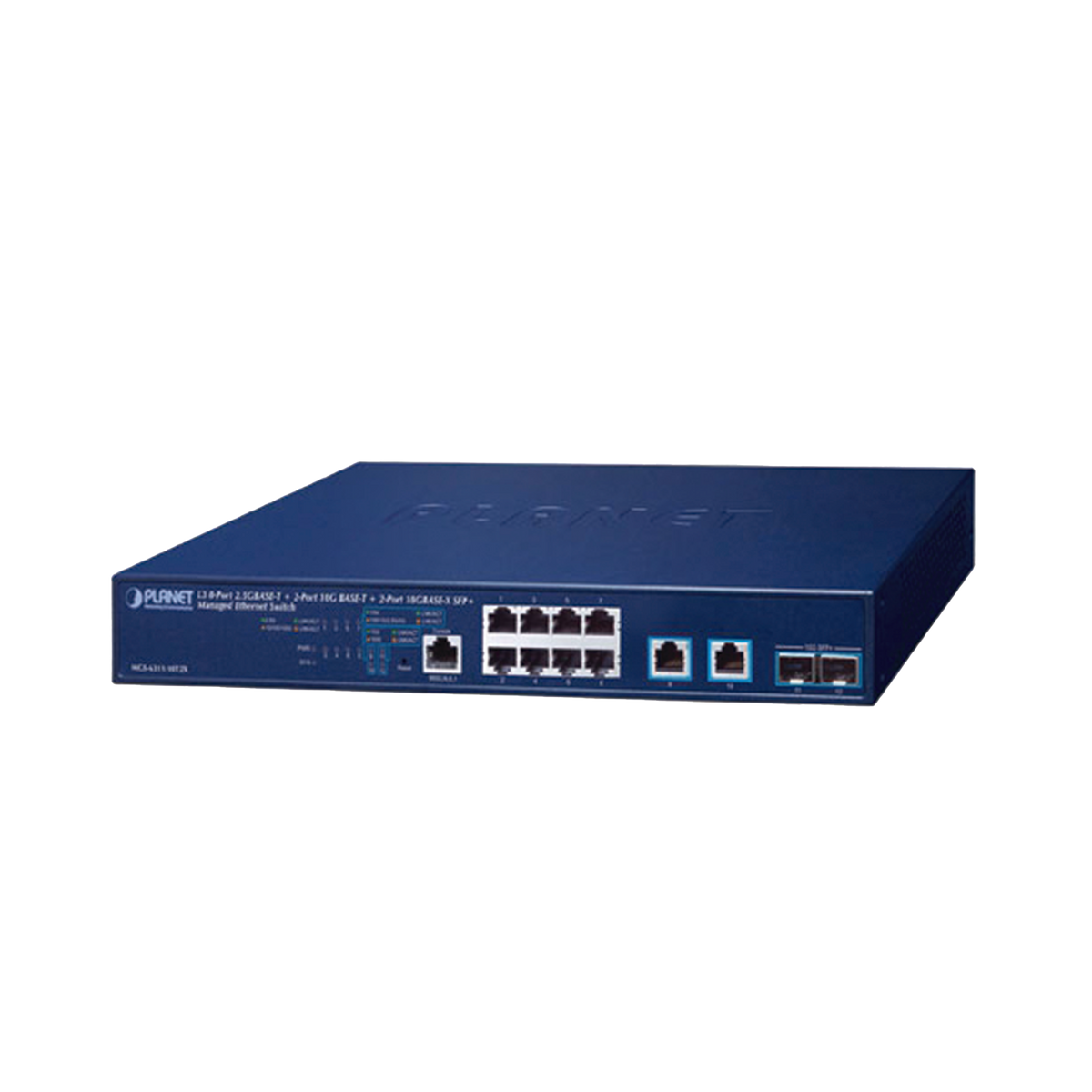 Switch Administrable Capa 3, 8 Puertos de 2.5G BASE-T, 2 Puertos de 10 G BASE-T, 2 Puertos SFP de 10 G