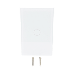 (ZWAVE) Interruptor On/Off panel táctil touch inalámbrico Zwave Plus 1 boton. Compatible con Hubitat HC8, Álula  M2M, otro