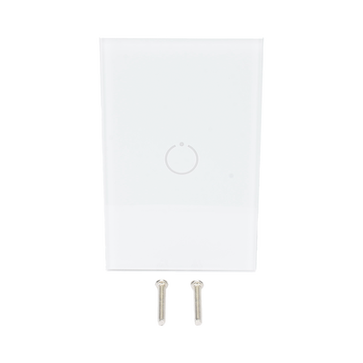 (ZWAVE) Interruptor On/Off panel táctil touch inalámbrico Zwave Plus 1 boton. Compatible con Hubitat HC8, Álula  M2M, otro