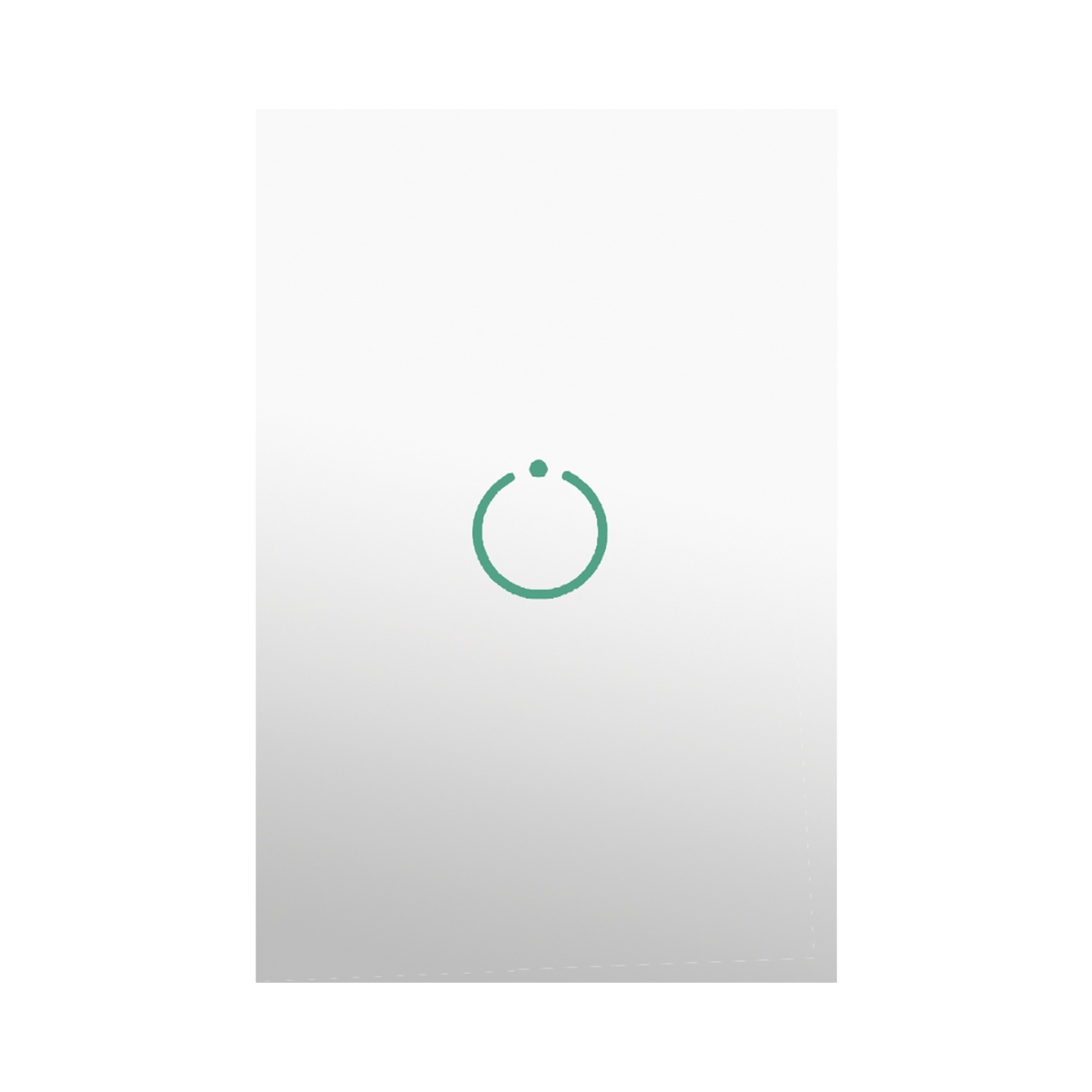 (ZWAVE) Interruptor On/Off panel táctil touch inalámbrico Zwave Plus 1 boton. Compatible con Hubitat HC8, Álula  M2M, otro