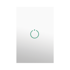 (ZWAVE) Interruptor On/Off panel táctil touch inalámbrico Zwave Plus 1 boton. Compatible con Hubitat HC8, Álula  M2M, otro