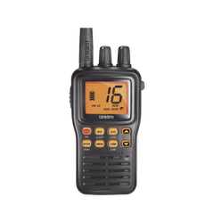 Radio Marino Portátil VHF, flotante y sumergible, Rx: 156.050-163.275MHz Tx: 156.025-157.425MHz, cumple con los canales marinos Internacionales, de EUA y Canadá