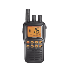 Radio Marino Portátil VHF, flotante y sumergible, Rx: 156.050-163.275MHz Tx: 156.025-157.425MHz, cumple con los canales marinos Internacionales, de EUA y Canadá