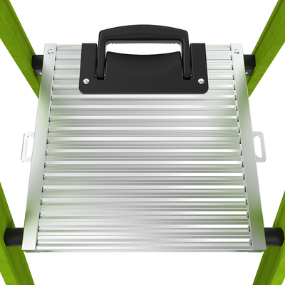 Escalera de Aluminio + Fibra de Vidrio de 1.8m con Soporte para Herramienta. !La Más Liviana del Mundo! (SKU:15406-001)