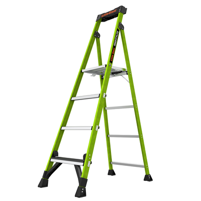 Escalera de Aluminio + Fibra de Vidrio de 1.8m con Soporte para Herramienta. !La Más Liviana del Mundo! (SKU:15406-001)
