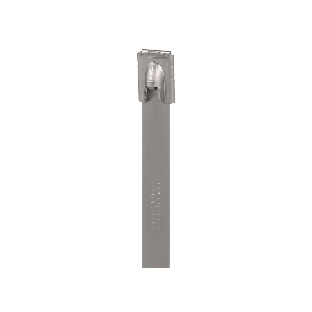 Cincho Pan-Steel™ de Acero Inoxidable 316, de 362mm largo x 7.9mm ancho, Color Metálico, Paquete de 50pz