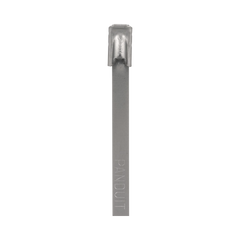 Cincho PanSteel de Acero Inoxidable Tipo 304, 362mm largo x 4.6mm ancho, Color Metálico, Paquete de 100pz