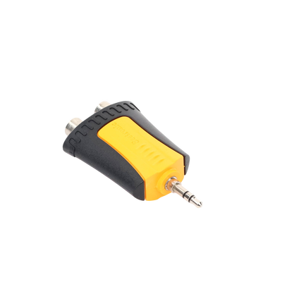 Conector Estéreo | 3.5 mm - 2 x conector Hembra RCA | Adaptador de Carcasa de Plástico