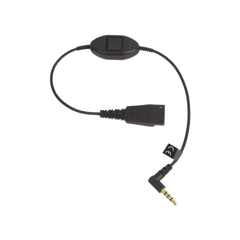 Jabra Cord QD a conector de 3.5 mm con Push-to-Talk para teléfonos celulares smartphones (8800-00-103)