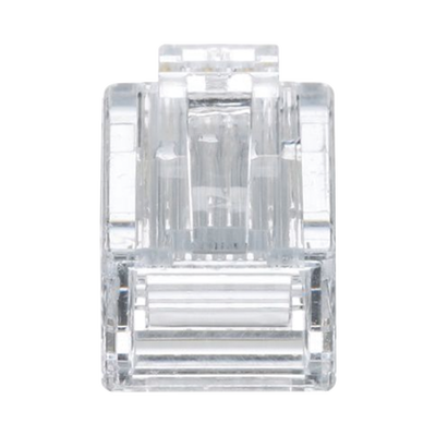 Plug RJ45 Cat5e, Para Cable UTP de Calibres 24-26 AWG, Chapado en Oro de 50 micras, Paquete de 50 piezas
