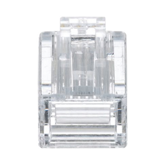 Plug RJ45 Cat5e, Para Cable UTP de Calibres 24-26 AWG, Chapado en Oro de 50 micras, Paquete de 50 piezas