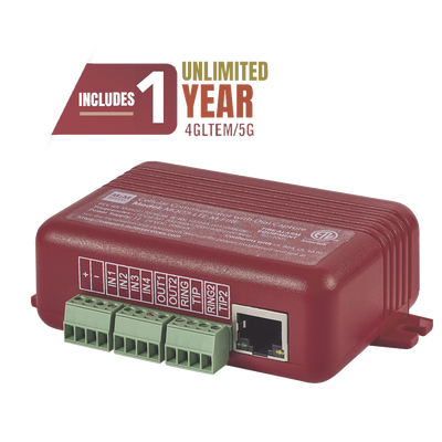 COMUNICADOR DUAL Universal para PANELES DE INCENDIO 4GLTEM - 1 Año de Servicio - Eventos a CMS