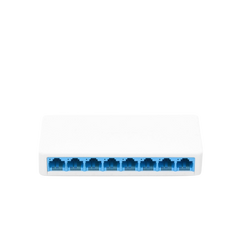 Switch NO Administrable / Para escritorio / 8 puertos 10/100 Mbps / Diseño Compacto / Plug and Play