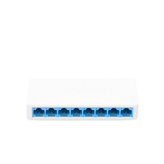 Switch NO Administrable / Para escritorio / 8 puertos 10/100 Mbps / Diseño Compacto / Plug and Play