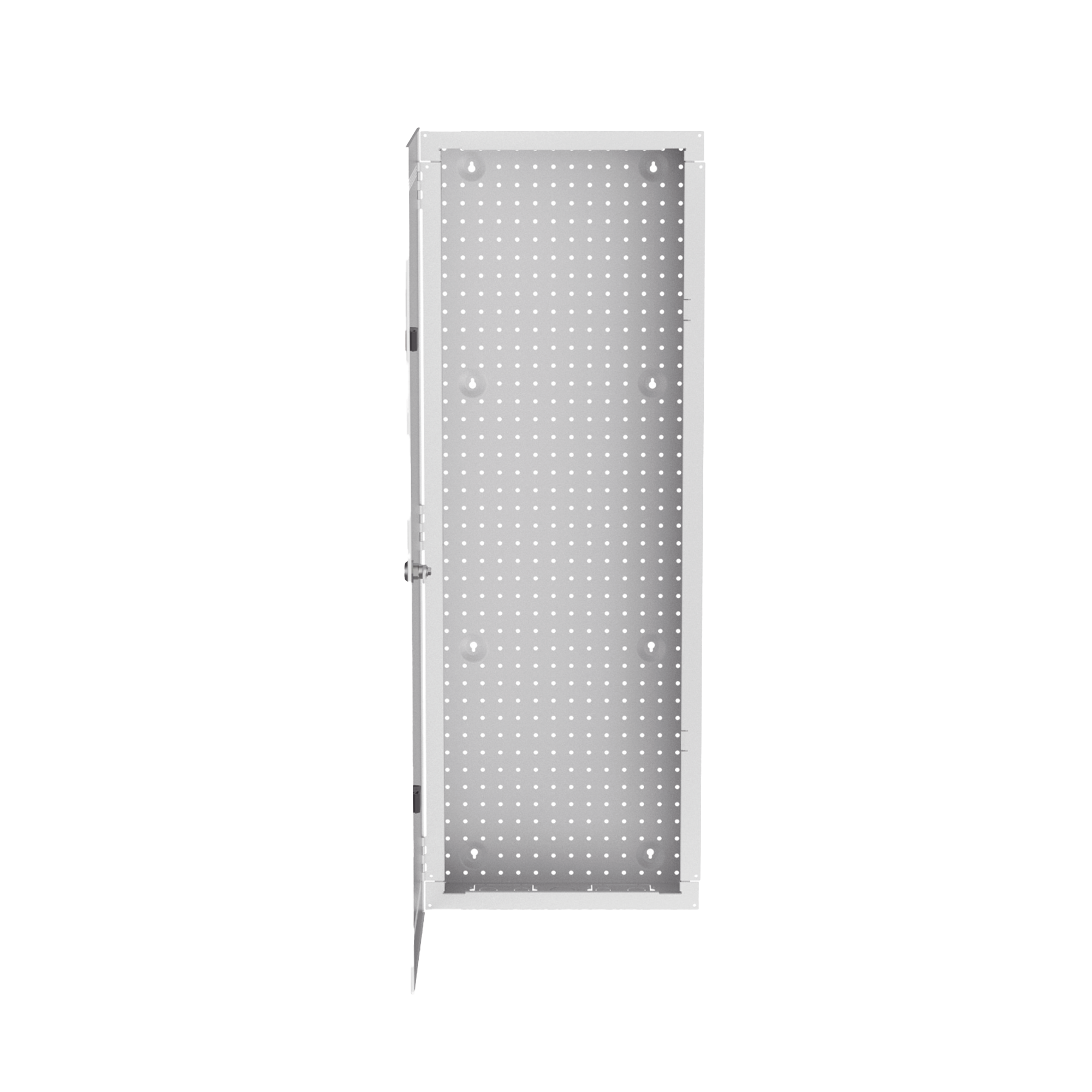 Gabinete Multipropósito de Montaje en Pared, de 42 in de Altura, Con Puerta Reversible, Fabricado en Acero, Color Blanco