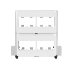 Patch Panel de 8 Puertos Mini-Com, Para Uso con Gabinetes Multipropósito, de Instalación a Presión, Color Blanco