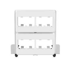 Patch Panel de 8 Puertos Mini-Com, Para Uso con Gabinetes Multipropósito, de Instalación a Presión, Color Blanco