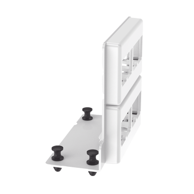 Patch Panel de 8 Puertos Mini-Com, Para Uso con Gabinetes Multipropósito, de Instalación a Presión, Color Blanco