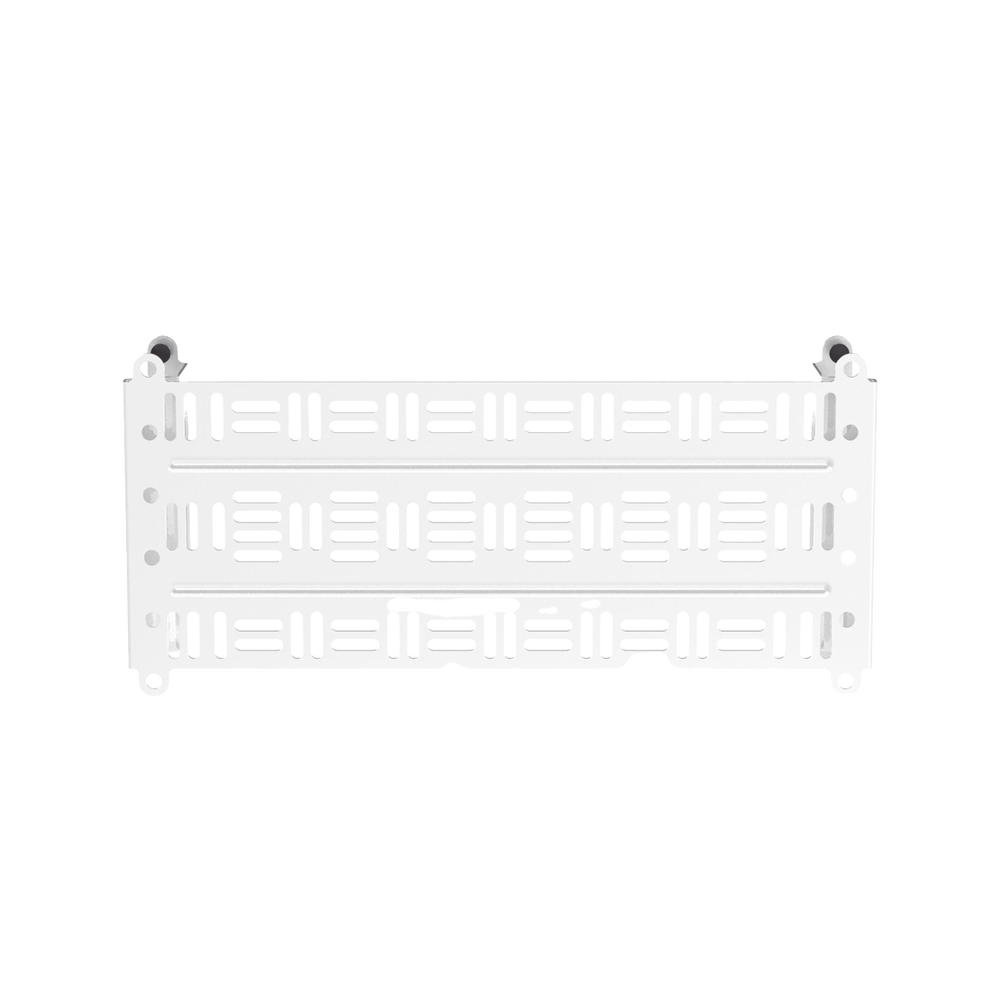 Accesorio Para Montaje de Equipos o Dispositivos en Gabinetes Multipropósito, de Instalación a Presión, de Acero, Color Blanco