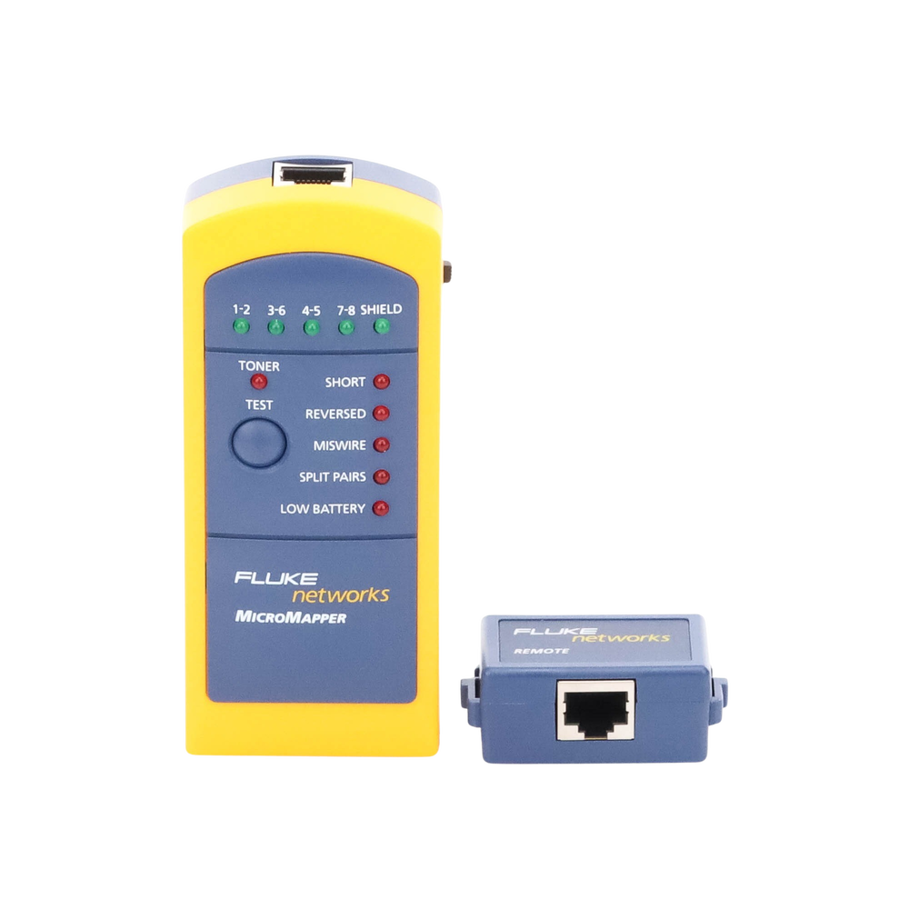 Probador de Mapa de Cableado MicroMapper, para Verificar Rápida y Fácilmente la Integridad del Cableado de Par Trenzado de Ethernet