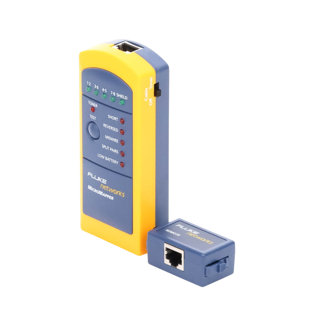 Probador de Mapa de Cableado MicroMapper, para Verificar Rápida y Fácilmente la Integridad del Cableado de Par Trenzado de Ethernet