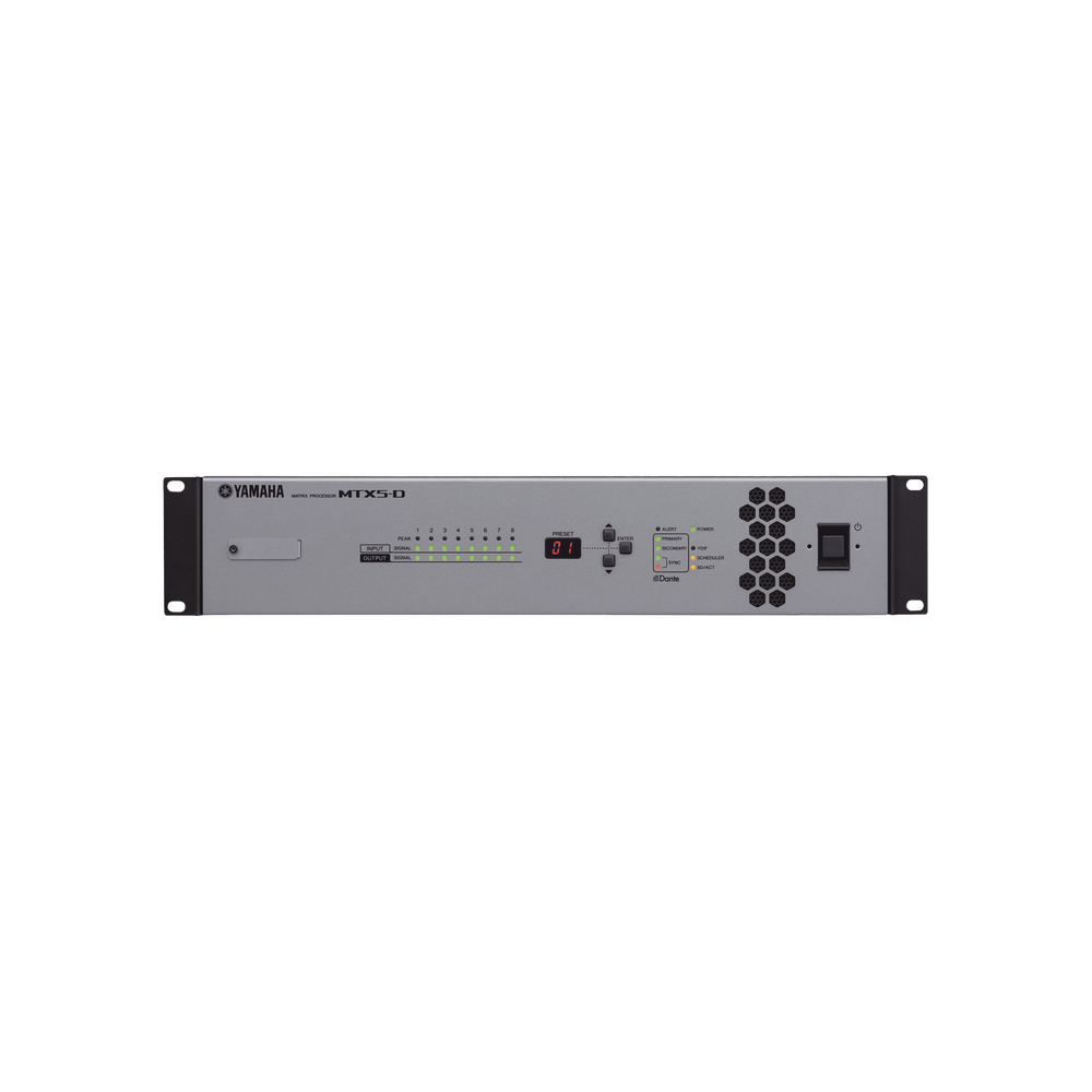 Procesador Matricial de Audio | DSP | 34 Entradas (entre digital y análogas)  x 16 Salidas | Ideal para Instalaciones Comerciales |  Interfaz Dante