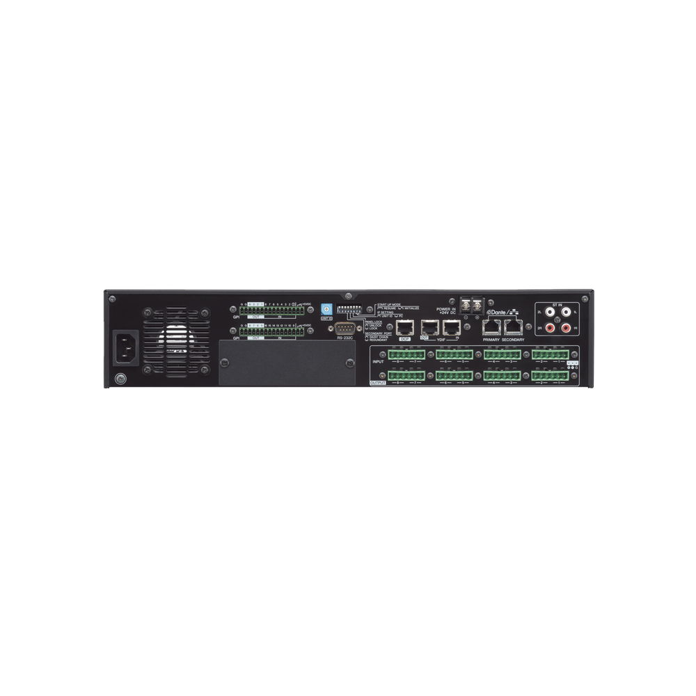 Procesador Matricial de Audio | DSP | 34 Entradas (entre digital y análogas)  x 16 Salidas | Ideal para Instalaciones Comerciales |  Interfaz Dante
