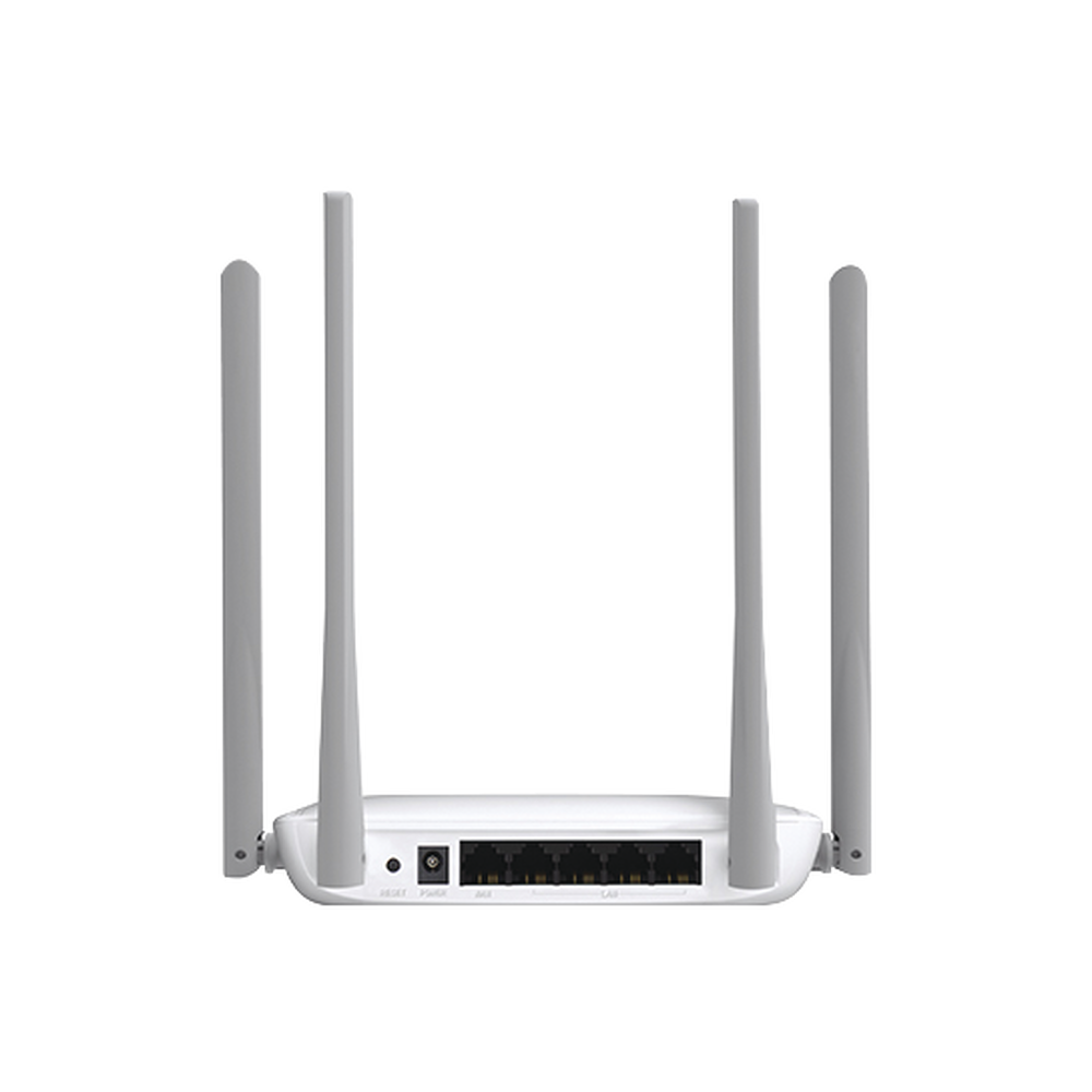 Router Inalámbrico N Mejorado / 2.4 GHz de 300 Mbps / 1 Puerto WAN 10/100 Mbps / 3 Puertos LAN 10/100 Mbps / 4 Antenas de 5 dBi