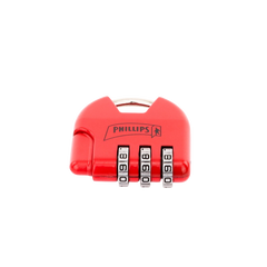 Candado de Combinación Ajustable / No Requiere Llave / Color Rojo.