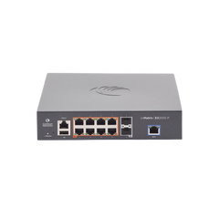 Switch cnMatrix EX2010-P capa 3 de 10 puertos(8 PoE Gigabit 802.3af/at, 2 SFP, 1 consola, 1 MNGMT, 1 USB)  administración desde la Nube (MX-EX2010PXA-U)