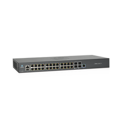 Switch cnMatrix EX2028-P capa 3 de 28 puertos (24 PoE Gigabit 802.3af/at, 4 SFP+) administración desde la Nube (MX-EX2028PxB-U)