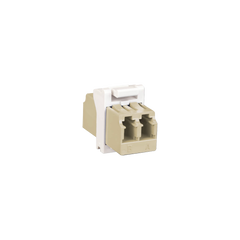 Módulo Acoplador MAX de Fibra Óptica, LC Duplex, Compatible con Monomodo y Multimodo, Color Blanco