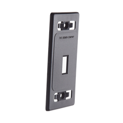 Placa de Pared Modular MAX, de 1 Salida, Color Negro