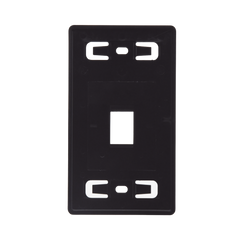 Placa de Pared Modular MAX, de 1 Salida, Color Negro