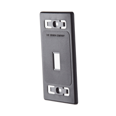 Placa de pared modular MAX, de 1 salida, Color Negro