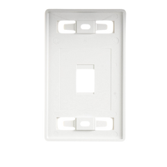 Placa de Pared Modular MAX, de 1 Salida, Color Blanco, Version Bulk (Sin Empaque Individual)