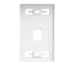 Placa de pared modular MAX, de 1 salida, color blanco, version bulk (Sin Empaque Individual)