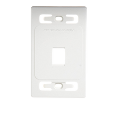 Placa de Pared Modular MAX, de 1 Salida, Color Blanco, Version Bulk (Sin Empaque Individual)